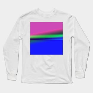 red blue green texture art Long Sleeve T-Shirt